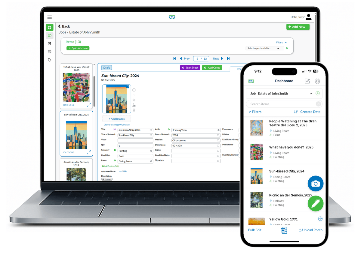 AppraisalSoftware on desktop and mobile